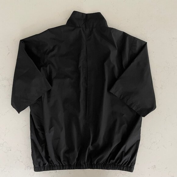 Izod XFG Athletic SS Zip Up High Collar Poly Golf Windbreaker Jacket Black Sz M - Picture 6 of 13